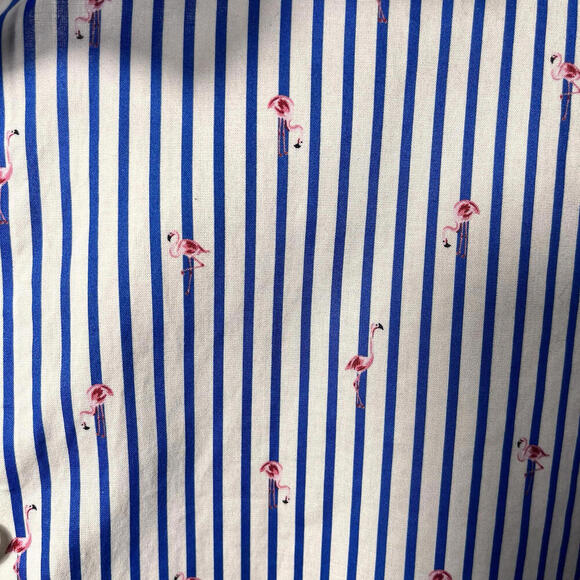 Hart Schaffner Marx Shirt Mens Size XXL Blue Flamingo Resort Hawaiian Beach - Picture 4 of 4